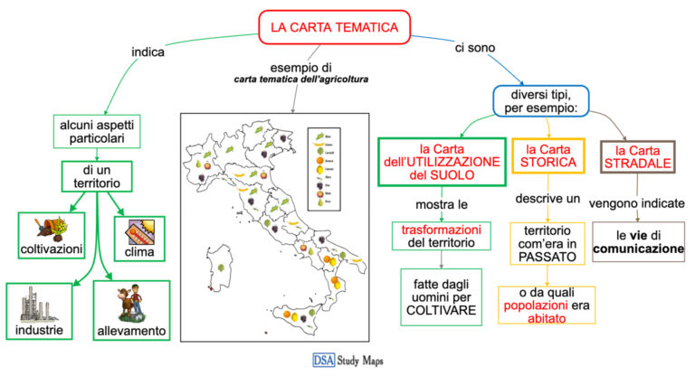 La Carta Tematica Mappa Concettuale