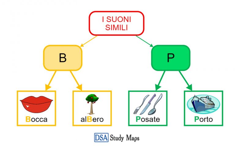 I Suoni Simili B P - DSA Study Maps Junior